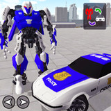 US Police robot car transform(Official)1.1_playmods.net