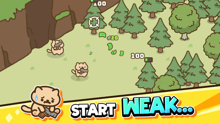 Idle Cat Gunner: Shooter RPG(Unlimited Money) screenshot image 1_playmods.net