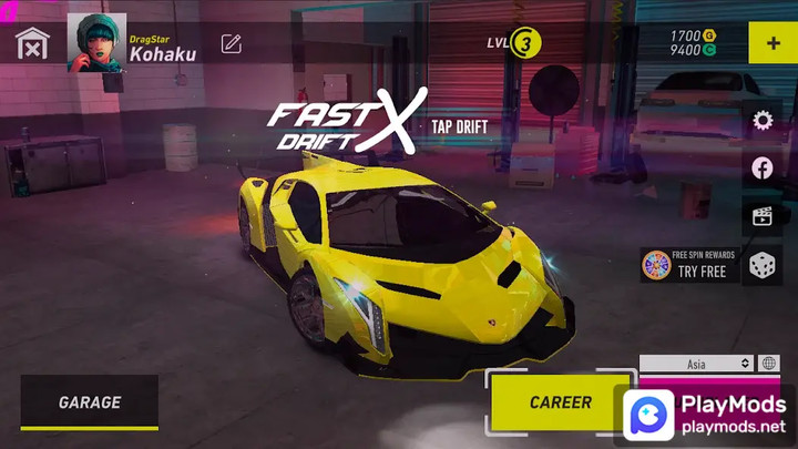 Fast X Racing - Tap Drift(Unlimited Coins) screenshot image 1_playmods.net