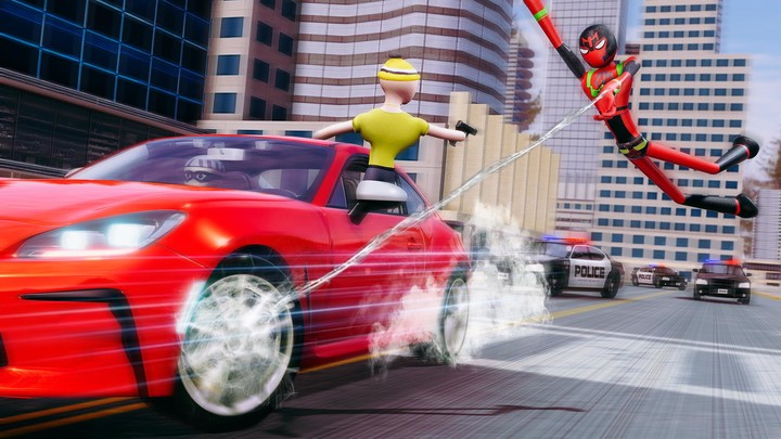 Spider Stickman Rope City Hero_playmods.net