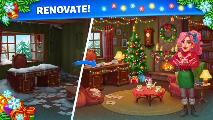 Merge Christmas: Home Design_playmods.net