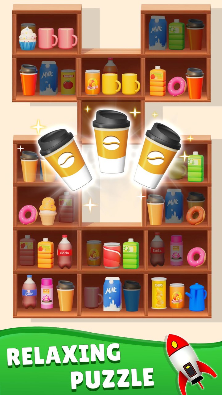 Goods Sorting 3D Matching Game_playmods.net
