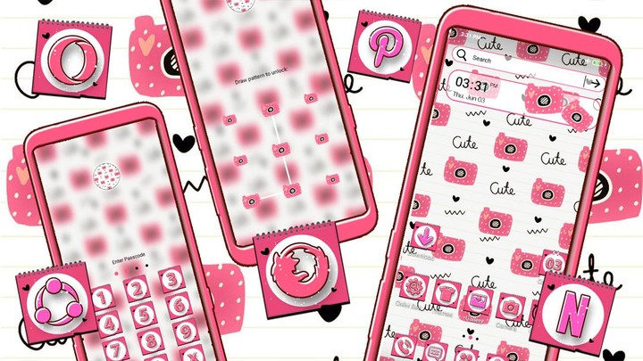 Cartoon Camera Theme_playmods.net