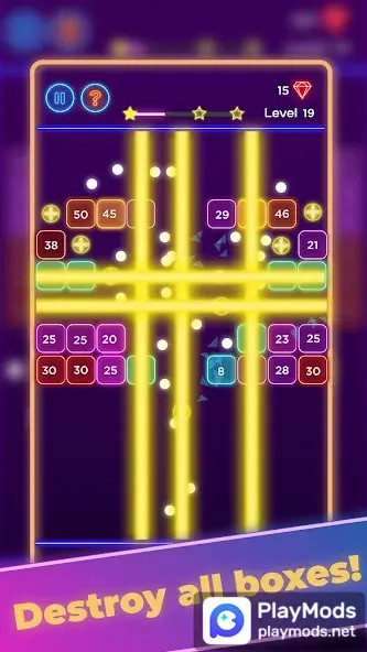 Brick Breaker - Neon Bricks(Unlimited Currency) screenshot image 3_playmods.net