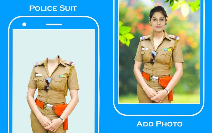 Women police suit photo editor_playmods.net