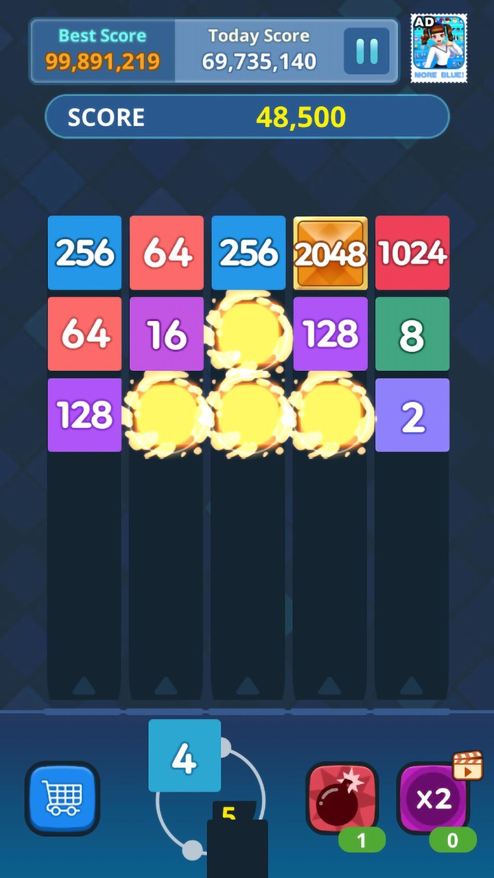 Shooting 2048 - Merge Block_playmods.net