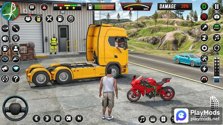 Euro Truck Game Truck Driving(Unlimited Resources) screenshot image 1_playmods.net