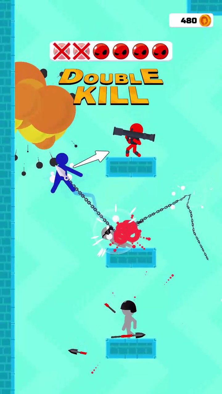 StickMan Teleport 2D_playmods.net