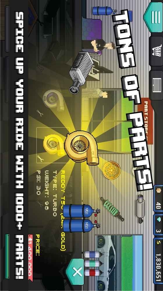 Pixel Car Racer(Unlimited Money) screenshot image 2_playmods.net