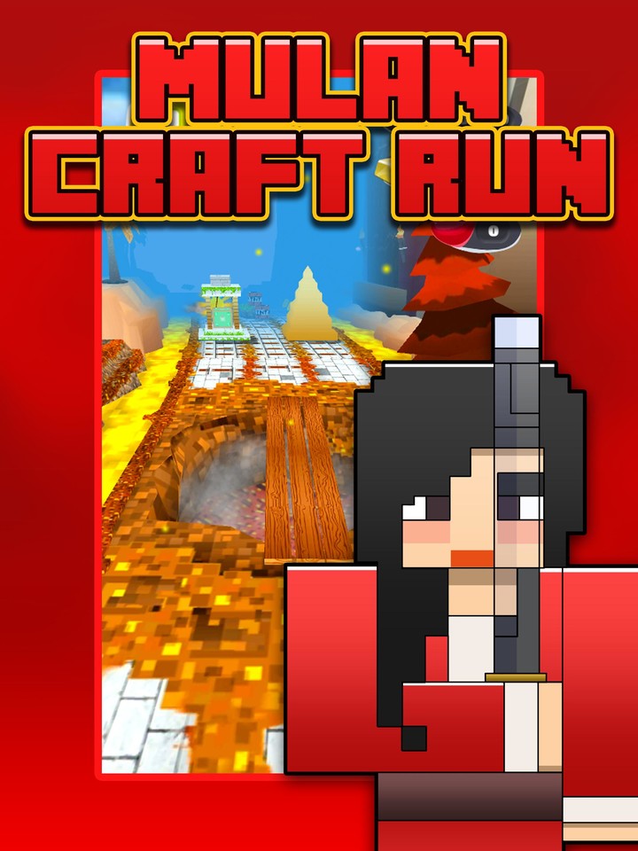 3D Craft Run Mulan_playmods.net