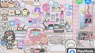 Toca Life World(Tüm Hediyelerin Kilidini Açın) Mod için Pembe Daire