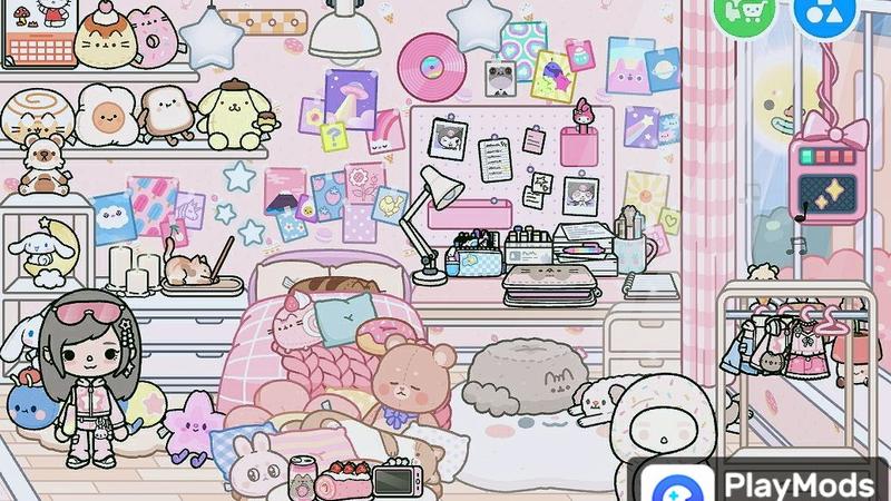 Pink Apartment For Toca Life World Mods