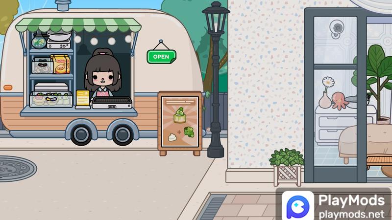Log Wind Double decker Apartment/Miaomiao(laundry) For Toca Life World Mods image 5 