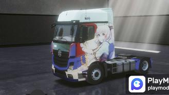 Genshin Impact Kamisato Ayaka Animation Skin For Truckers of Europe 3 Mods
