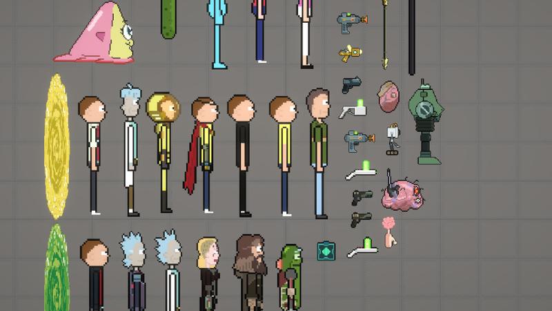 Rick and Morty For Melon Playground Mods