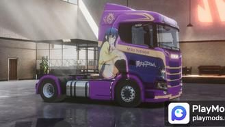 Yotsuya Miko Anime skin For Truckers of Europe 3 Mods