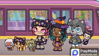 Witch Werewolf Costume(paid unlock archive) For Avatar World ® Mods