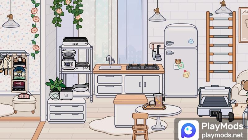 Log Wind Double decker Apartment/Miaomiao(laundry) For Toca Life World Mods image 2 
