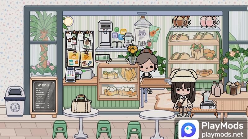 Log Wind Double decker Apartment/Miaomiao(laundry) For Toca Life World Mods image 6 