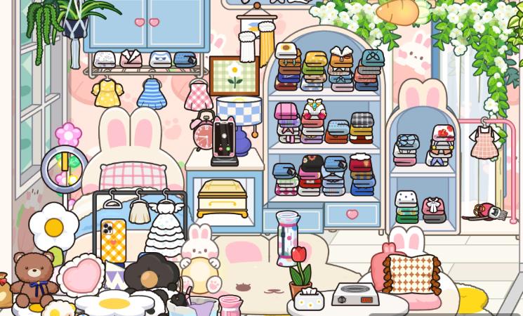 Tian Zai's Cute Wind Rabbit Apartment For Miga Town: My World Mods