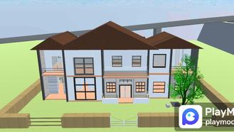 Double layered minimalist style villa For SAKURA School Simulator Mods