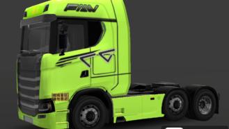 A collection of multiple Chinese truck skins For Universal Truck Simulator Mods