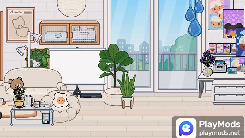 Log Wind Double decker Apartment/Miaomiao(laundry) For Toca Life World Mods image 3 