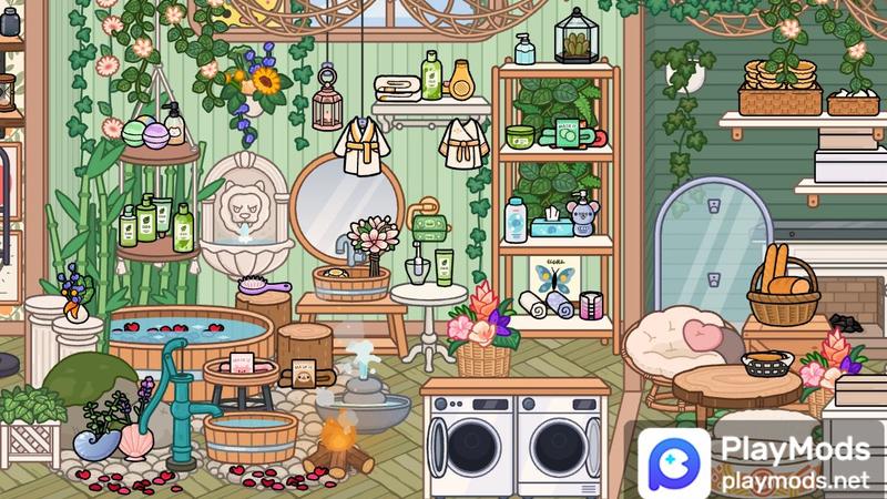 Chaotic retro villas（Bonsai Building） For Toca Life World Mods image 3 