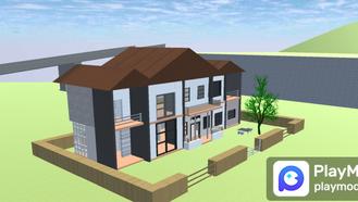 Double layered minimalist style villa For SAKURA School Simulator Mods