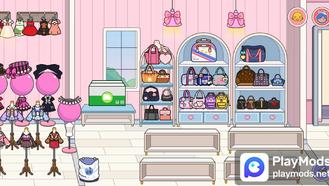 Pink Clothing Store For Miga Town: My World Mods