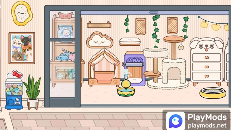 Instagram Cream  Solitary Small Home（laundry） For Toca Life World Mods image 6 