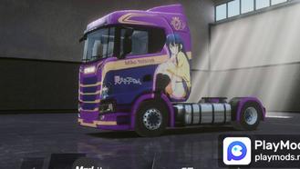 Yotsuya Miko Anime skin For Truckers of Europe 3 Mods