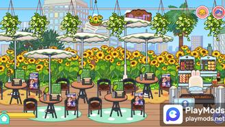 Outdoor coffee shop For Miga Town: My World Mods