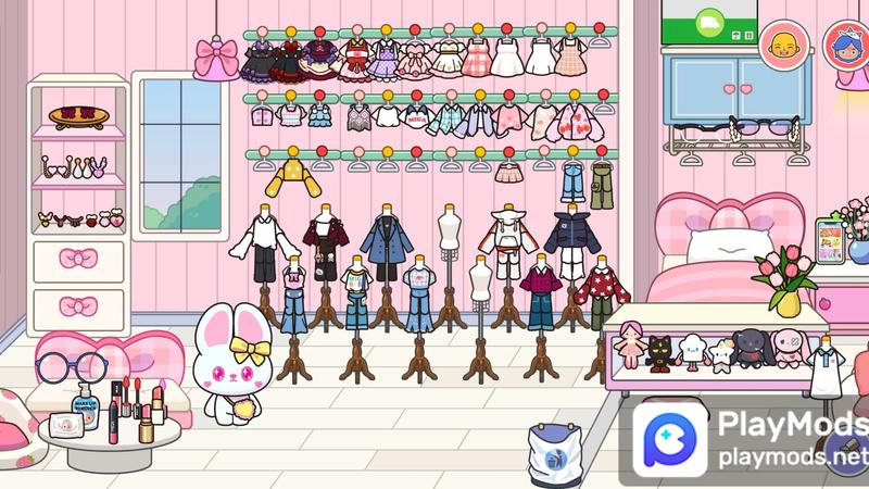 Pink Clothing Store For Miga Town: My World Mods