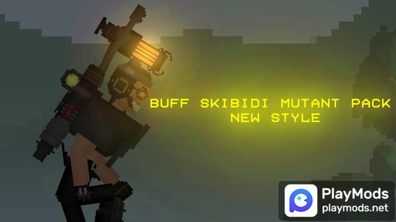 Buff Skibidi Mutant Second Style Pack Mod For Melon Playground Mods