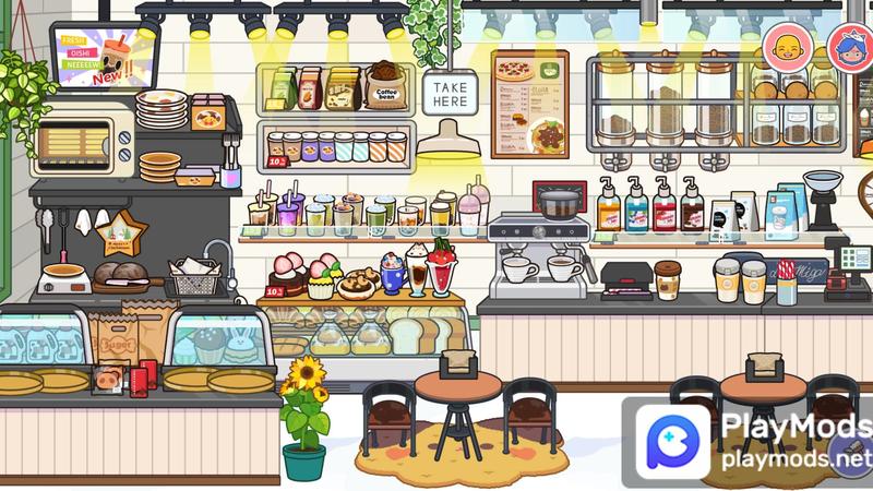 Japanese Yamato style coffee shop For Miga Town: My World Mods