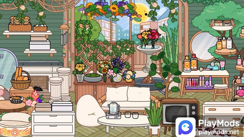 Chaotic retro villas（Bonsai Building） For Toca Life World Mods